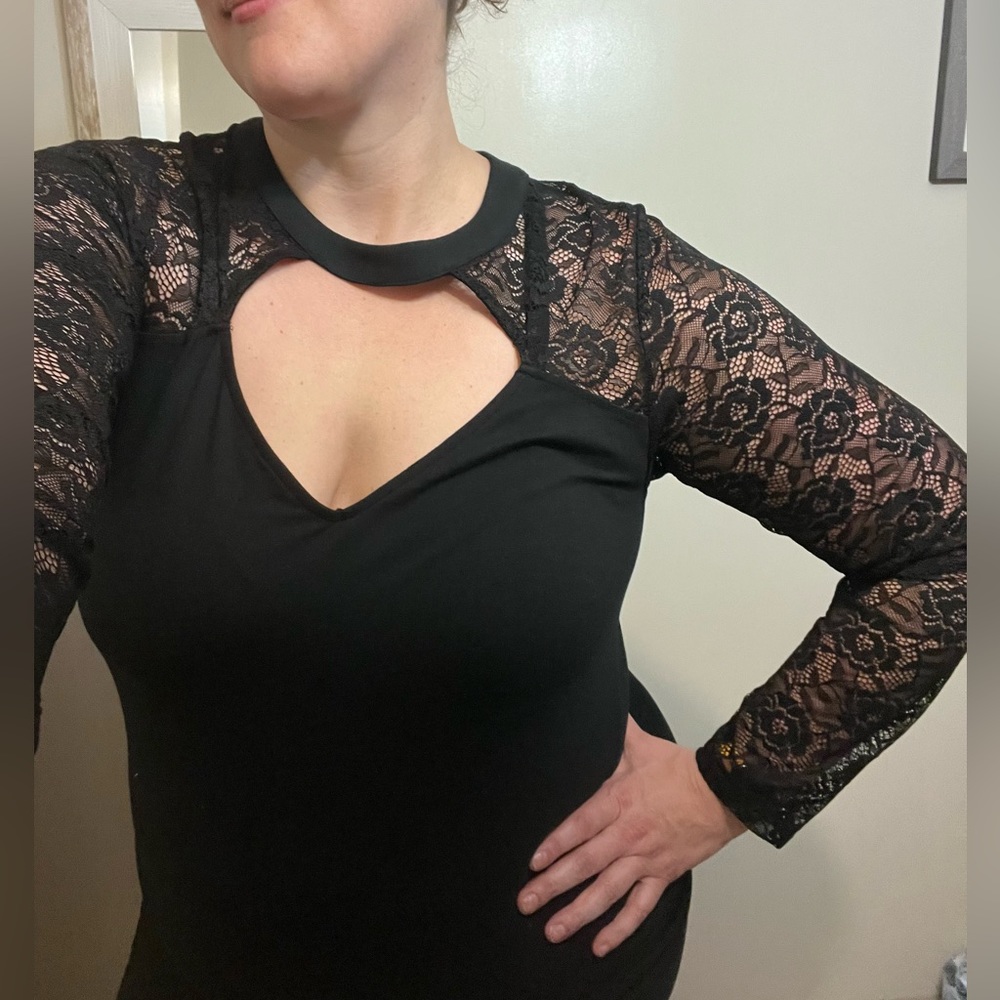 Size 2x Black Long sleeve Torrid Blouse
